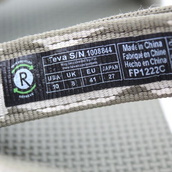 Teva Flatform Universal Sandals Womens 10 Green Camo Platform Sport Outdoor - Picture 8 of 8